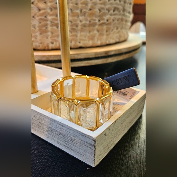 J. Crew Rectangle Stone (Clear) Bracelet - Picture 4 of 8